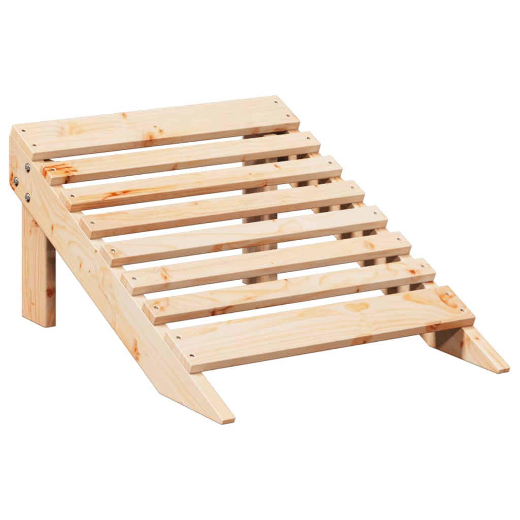Adirondack-Stol Med Ottoman Heltre Gran