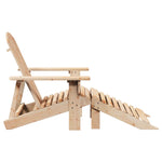 Adirondack-Stol Med Ottoman Heltre Gran