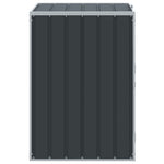 Søppeldunkskur For Enkelt Dunk Antrasitt 72X81X115 Cm Stål