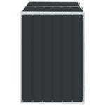 Søppeldunkskur For 2 Dunker Antrasitt 144X81X113 Cm Stål