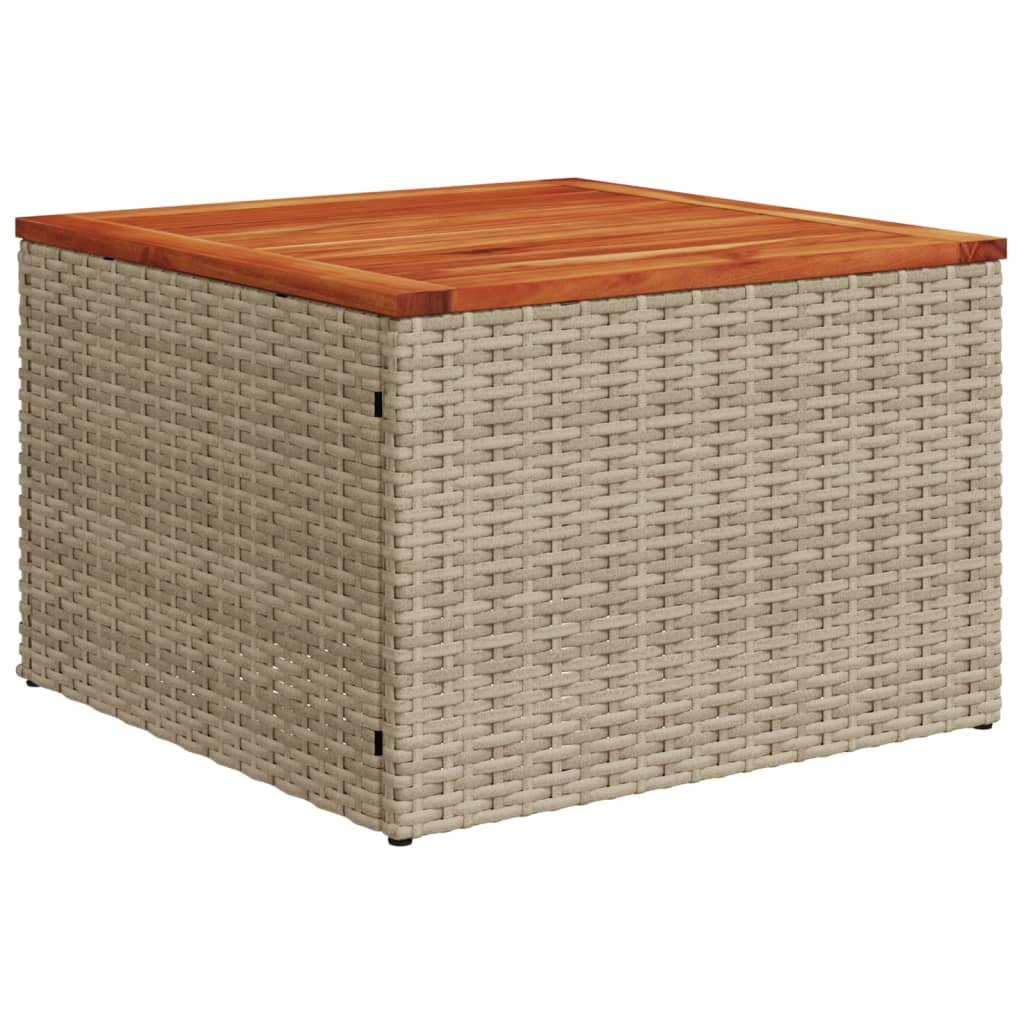 Hagesofagruppe Med Puter 11 Deler Beige Polyrotting