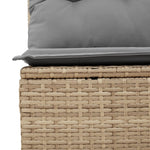 Hagesofagruppe Med Puter 11 Deler Beige Polyrotting