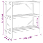 Hylle 3 Etasjer 100X40X90 Cm Bambus