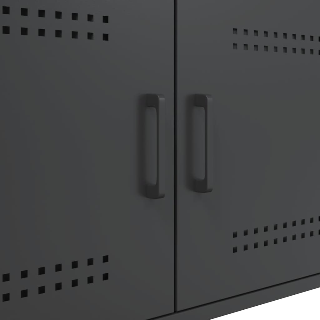 Salongbord Svart 68X50X50,5 Cm Stål