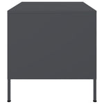 Salongbord Antrasitt 68X50X50,5 Cm Stål