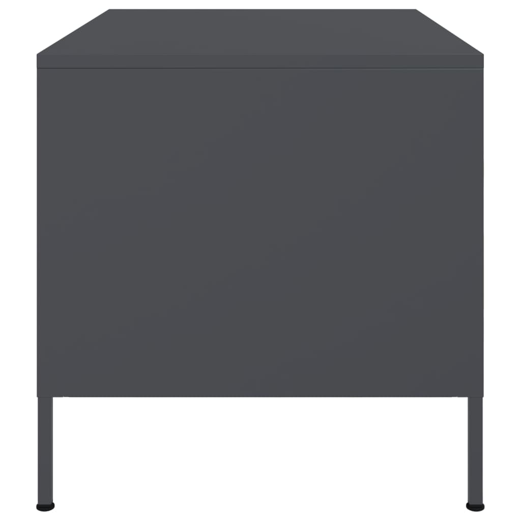 Salongbord Antrasitt 68X50X50,5 Cm Stål