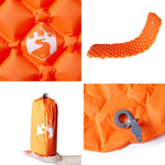 Oppblåsende Campingmadrass For 1 Person Oransje 190X58X6 Cm