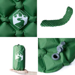Oppblåsende Campingmadrass For 1 Person Grønn 190X58X6 Cm