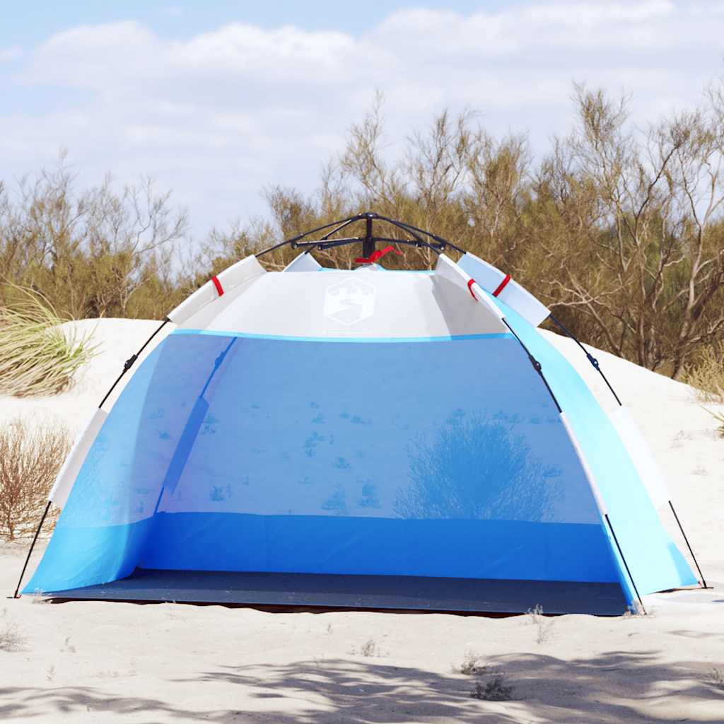 Strandtelt 2 Personer Asurblå Hurtigutløser Vanntett