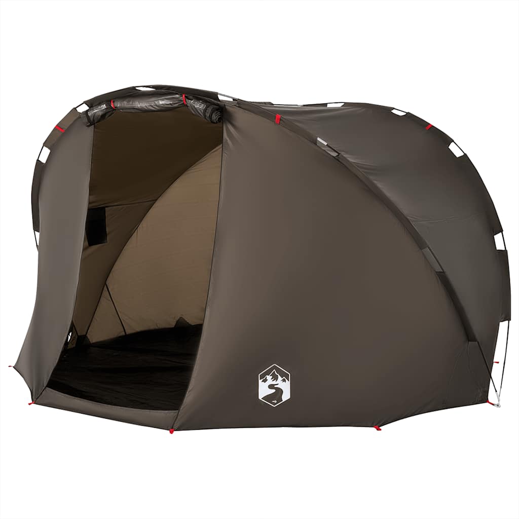 Campingtelt 5 Personer Brun Vanntett