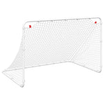 Fotballmål Hvit 122X81X81 Cm Stål
