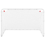 Fotballmål Hvit 122X81X81 Cm Stål