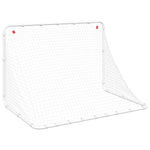 Fotballmål Hvit 122X81X81 Cm Stål