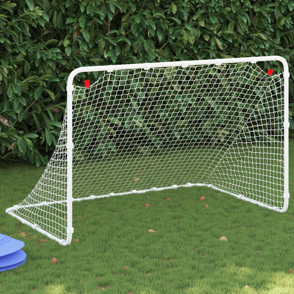 Fotballmål Hvit 122X81X81 Cm Stål