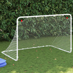 Fotballmål Hvit 122X81X81 Cm Stål