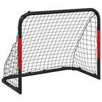Fotballmål Med Nett Rødt Og Svart 90X48X71 Cm Stål
