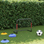 Fotballmål Med Nett Rødt Og Svart 90X48X71 Cm Stål