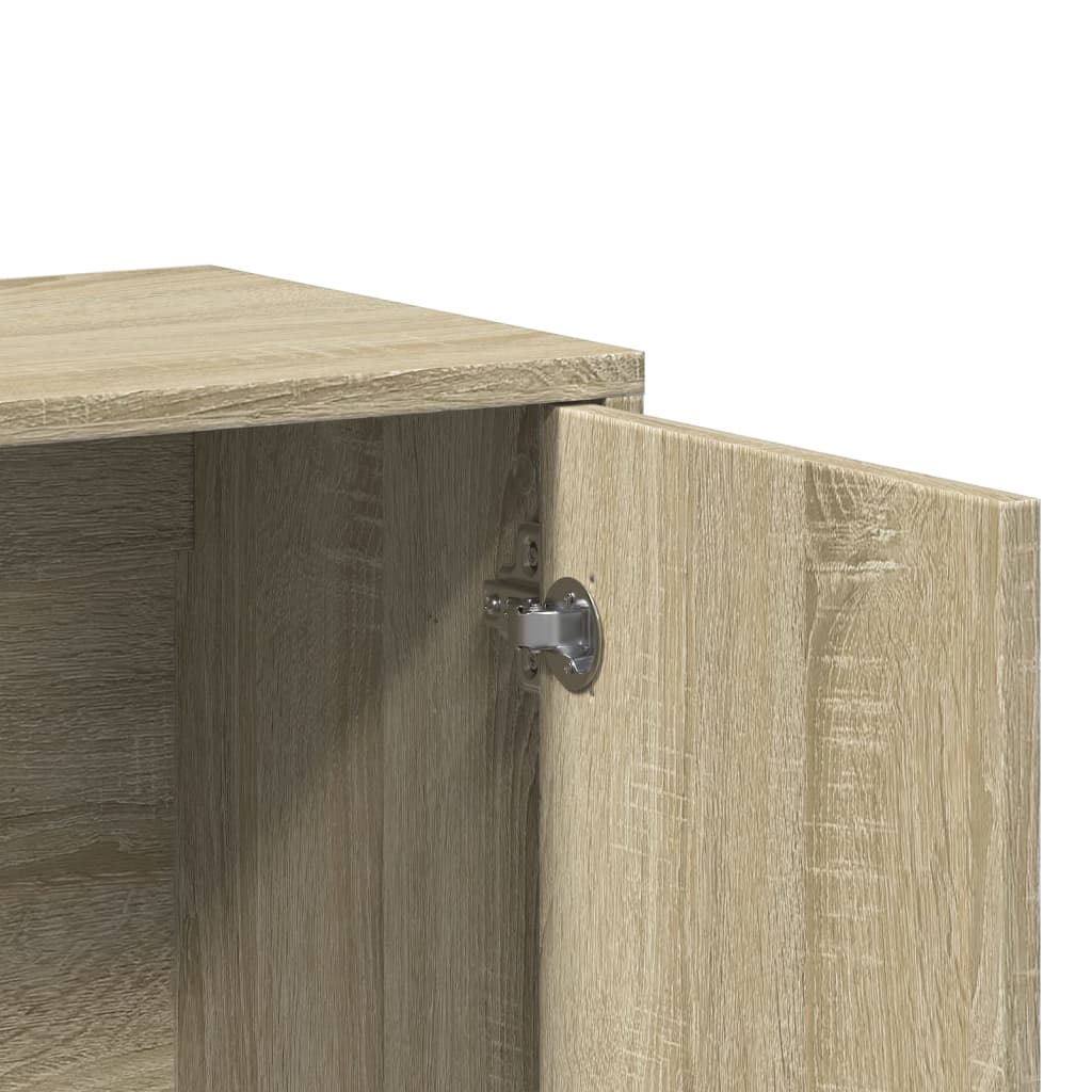 Skjenker 2 Sonoma Eik 60X31X70 Cm Konstruert Tre