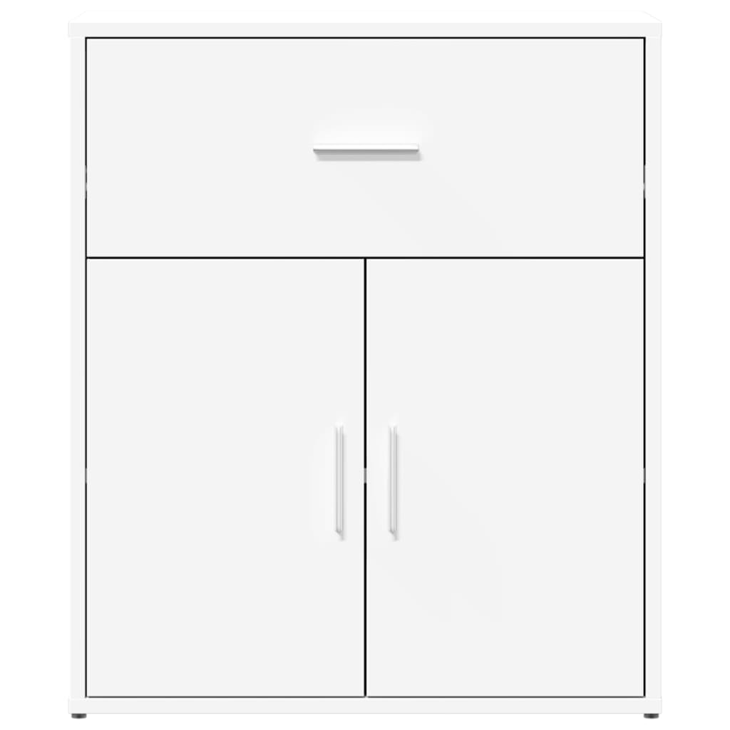 Skjenker 2 Hvit 60X31X70 Cm Konstruert Tre