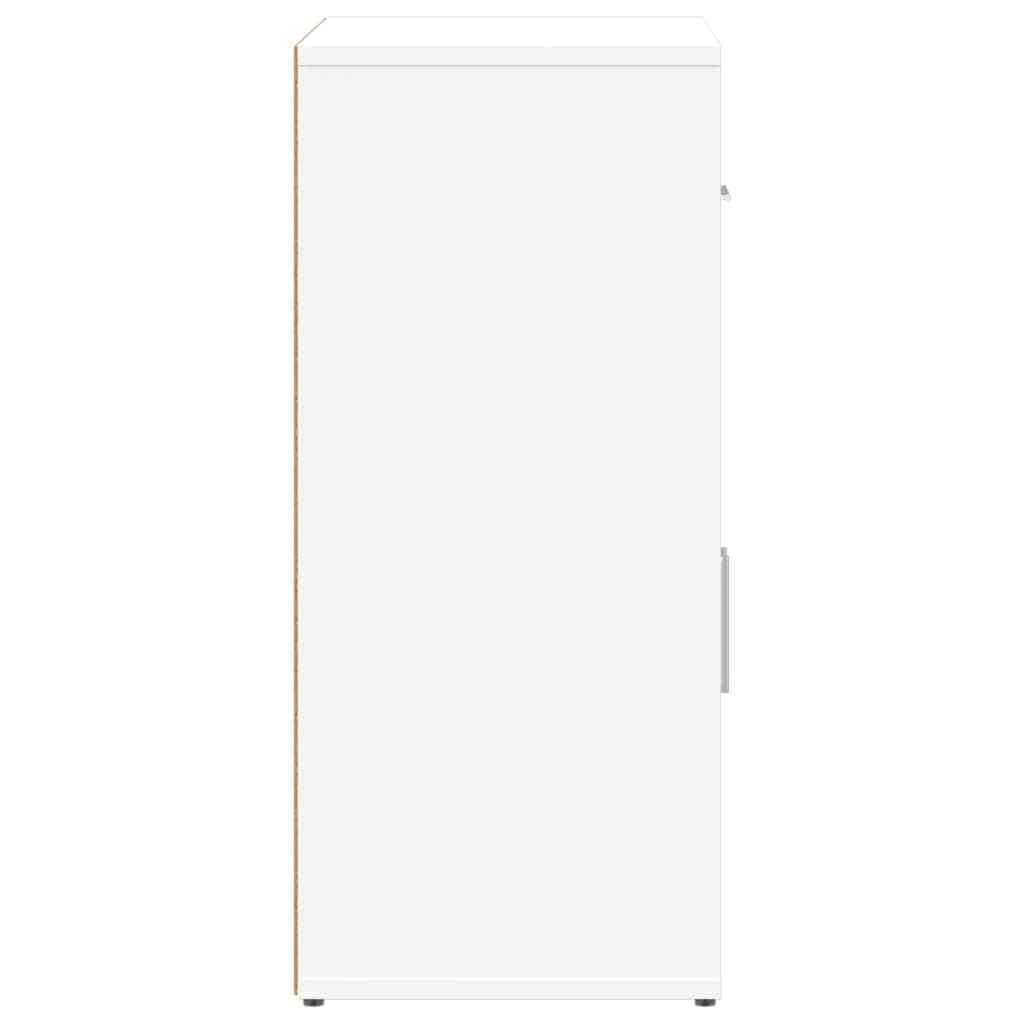 Skjenker 2 Hvit 60X31X70 Cm Konstruert Tre