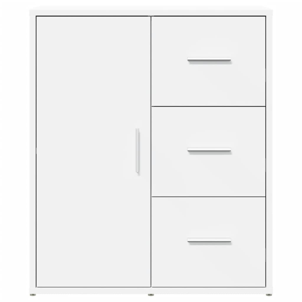 Skjenker 2 Hvit 60X31X70 Cm Konstruert Tre