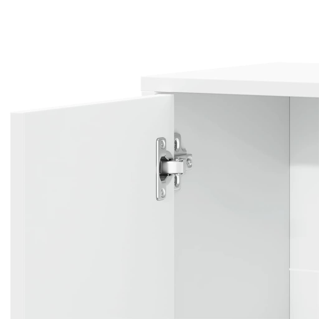 Skjenker 2 Hvit 60X31X70 Cm Konstruert Tre