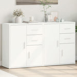 Skjenker 2 Hvit 60X31X70 Cm Konstruert Tre