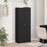 Arkivskap Svart 60X32X153 Cm Konstruert Tre