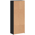 Arkivskap Svart 60X32X153 Cm Konstruert Tre