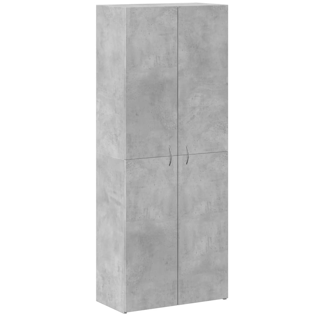 Arkivskap Betonggrå 60X32X153 Cm Konstruert Tre