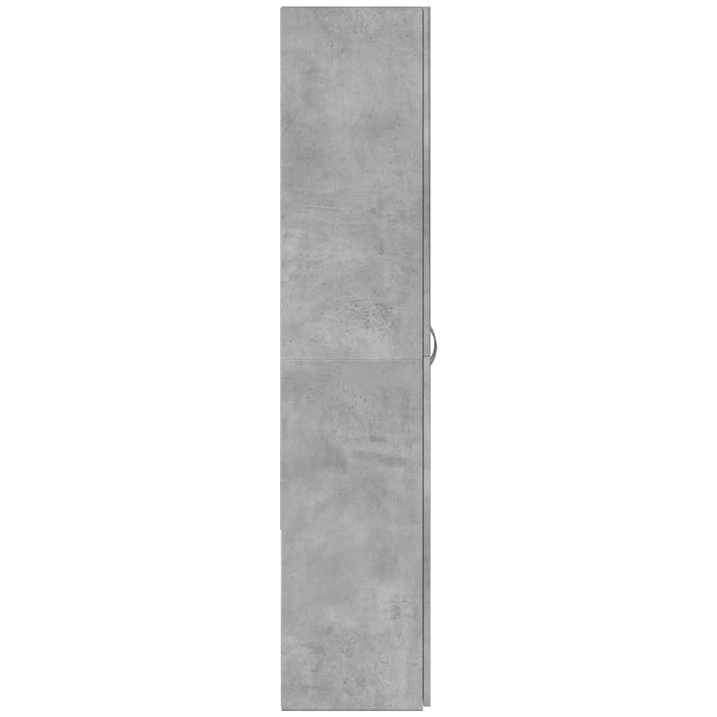 Arkivskap Betonggrå 60X32X153 Cm Konstruert Tre