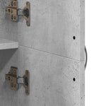 Arkivskap Betonggrå 60X32X153 Cm Konstruert Tre