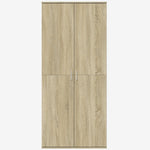 Highboard Sonoma Eik 80X35X180 Cm Konstruert Tre
