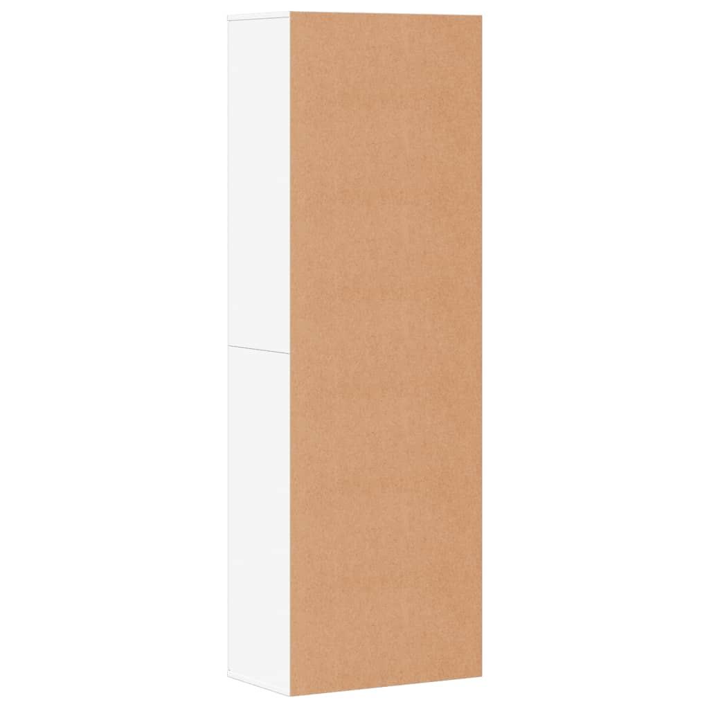 Highboard Hvit 60X35X180 Cm Konstruert Tre