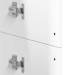 Highboard Hvit 60X35X180 Cm Konstruert Tre