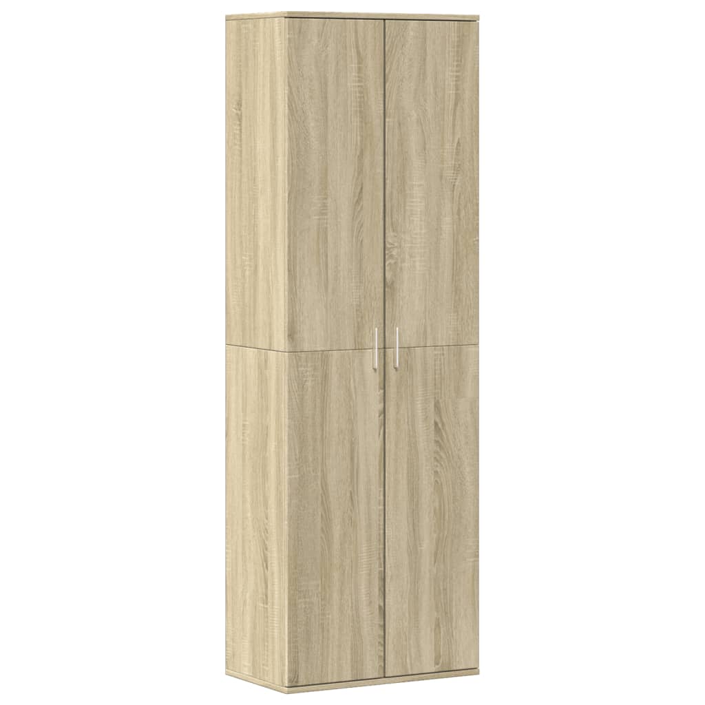 Highboard Sonoma Eik 60X35X180 Cm Konstruert Tre