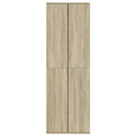 Highboard Sonoma Eik 60X35X180 Cm Konstruert Tre