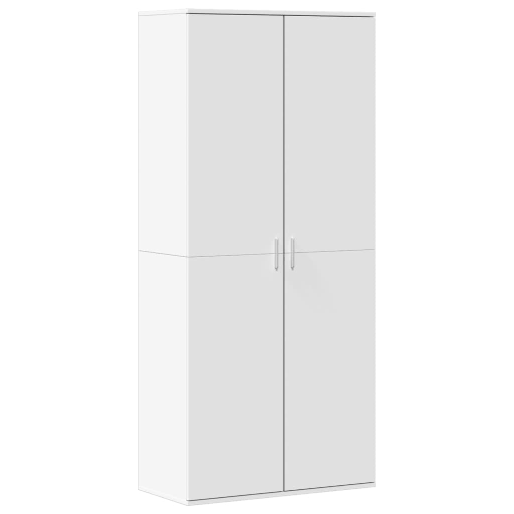 Skoskap Hvit 80X39X178 Cm Sponplate