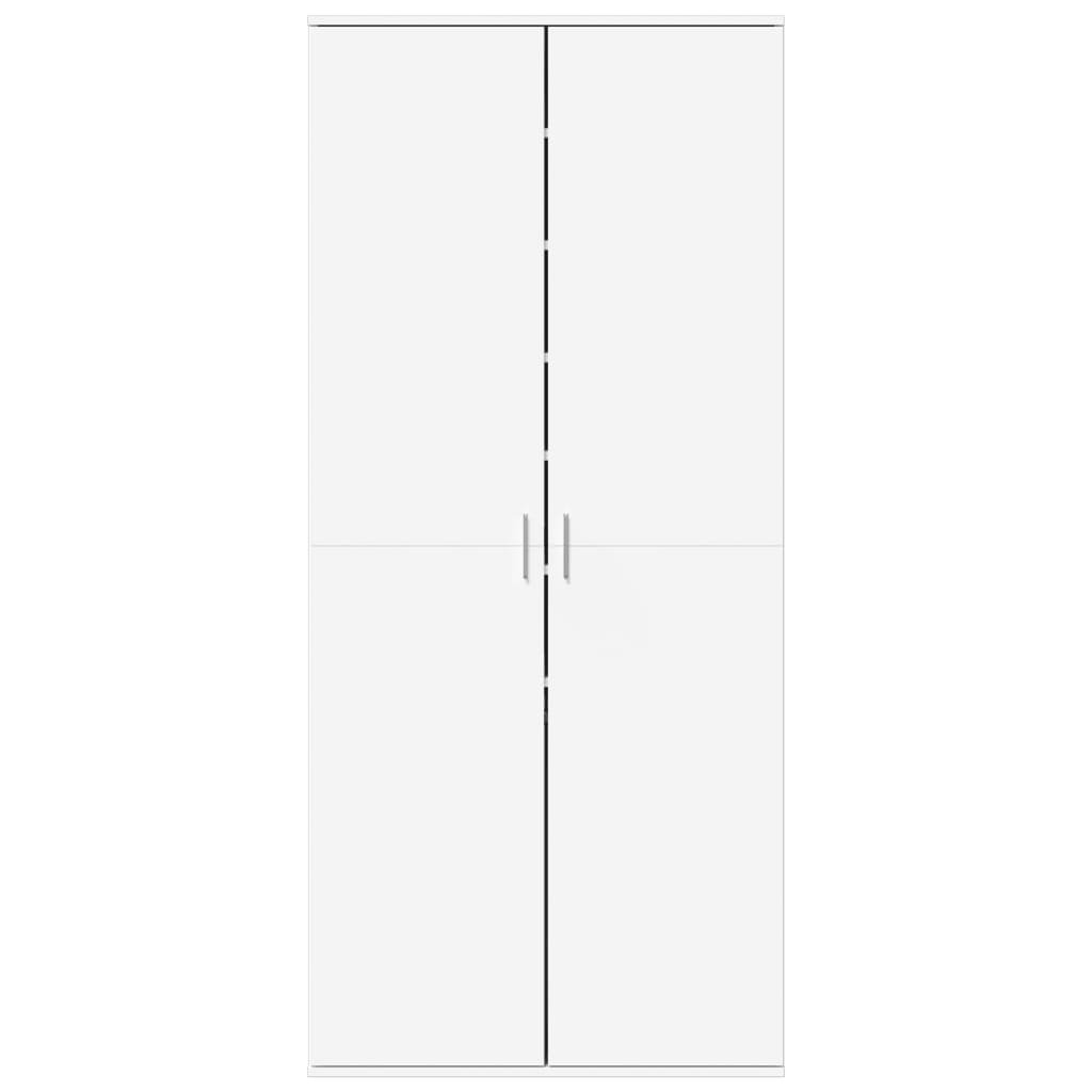Skoskap Hvit 80X39X178 Cm Sponplate