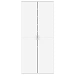 Skoskap Hvit 80X39X178 Cm Sponplate