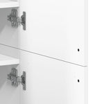 Skoskap Hvit 80X39X178 Cm Sponplate