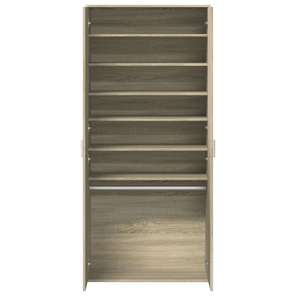 Skoskap Sonoma Eik 80X39X178 Cm Sponplate