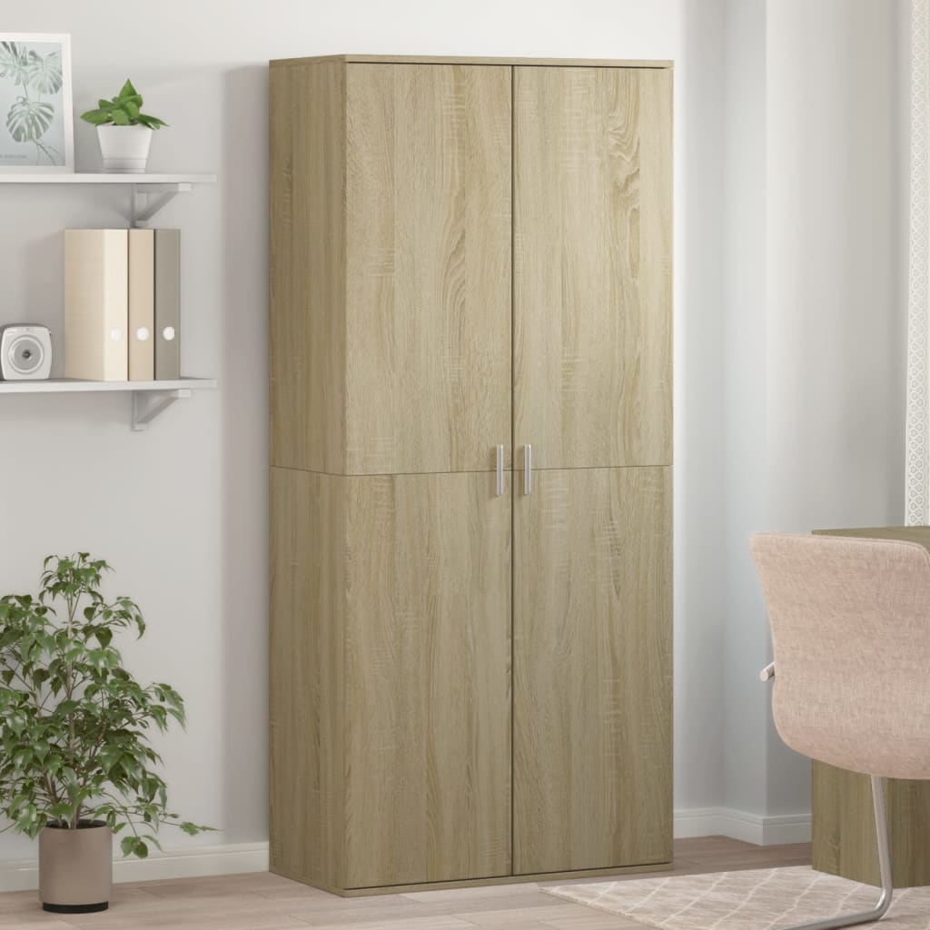 Skoskap Sonoma Eik 80X39X178 Cm Sponplate