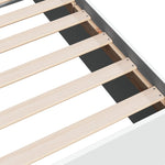 Sengeramme Hvit 75X190 Cm Konstruert Tre