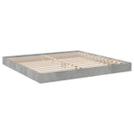 Sengeramme Betonggrå 180X200 Cm Konstruert Tre