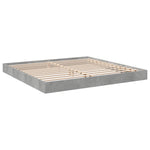 Sengeramme Betonggrå 180X200 Cm Konstruert Tre
