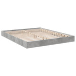 Sengeramme Betonggrå 160X200 Cm Konstruert Tre