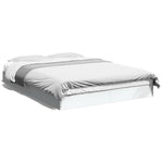 Sengeramme Hvit 140X200 Cm Konstruert Tre