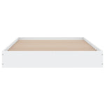 Sengeramme Hvit 100X200 Cm Konstruert Tre