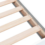 Sengeramme Hvit 100X200 Cm Konstruert Tre